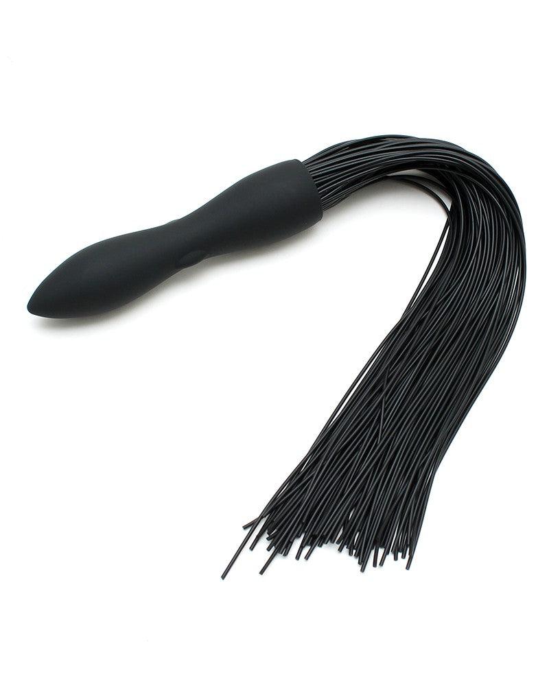 Rimba - Siliconen Flogger Zweep Met Vibrerende Dildo-Laced-up.nl