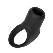 Rimba - Siliconen Penis Sleeve - Zwart-Erotiekvoordeel.nl