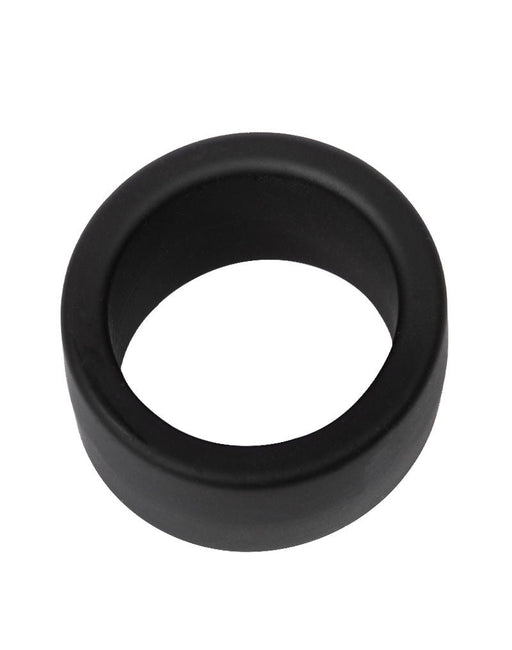 Rimba - Siliconen Scrotumring - Ballstretcher - Hoogte 30 mm - Zwart-Erotiekvoordeel.nl