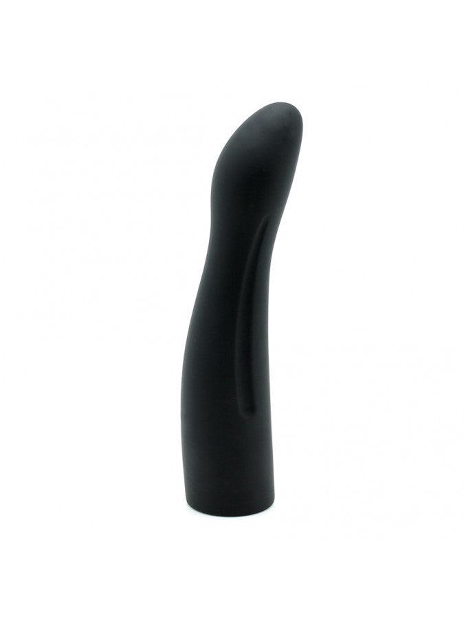 Rimba - Siliconen Voorbinddildo - Strap-on - Dildo met Verstelbaar Harnasje - Zwart-Laced-up.nl