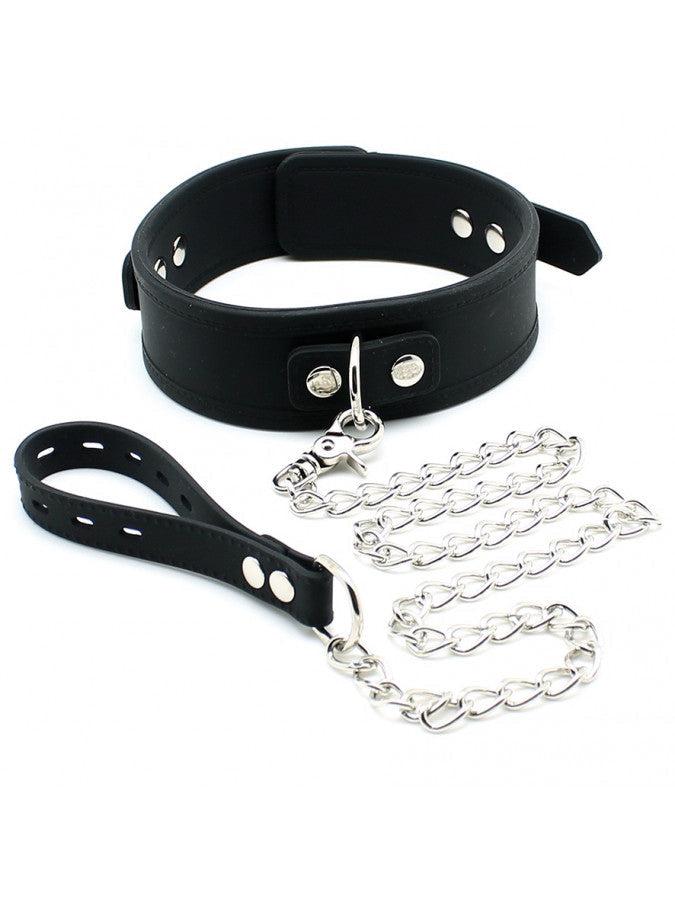 Rimba - Siliconen collar Met hondenriem-Laced-up.nl