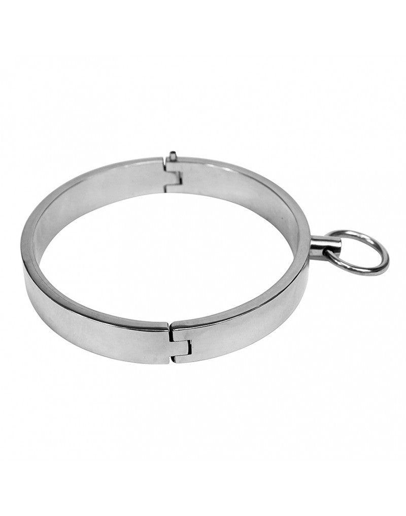 Rimba - Stainless Steel Slave Collar with Allen Screw-Laced-up.nl