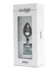 Rimba - Sofia - Metalen Buttplug Met Kristal - Wit-Laced-up.nl