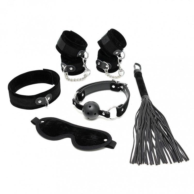 Rimba - Soft Bondage - Beginners Set - 6-delig - Zwart-Erotiekvoordeel.nl