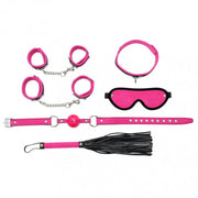 Rimba - Soft Bondage - Beginners Set - 6-delig - Zwart/Roze-Laced-up.nl