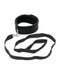 Rimba - Soft Bondage Halsband Met Leash - Zwart-Laced-up.nl