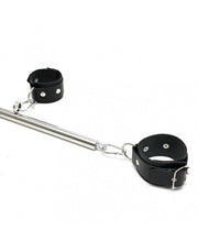 Rimba - Spreader Bar - Metalen Spreidstang - Inclusief Tuiglederen Pols Boeien En Voet Boeien - Verstelbaar-Laced-up.nl