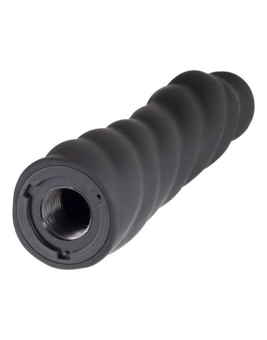 Rimba - Strap On Dildo - Verwisselbare Siliconen Dildo voor Strap-on met Zuignap - Zwart-Laced-up.nl