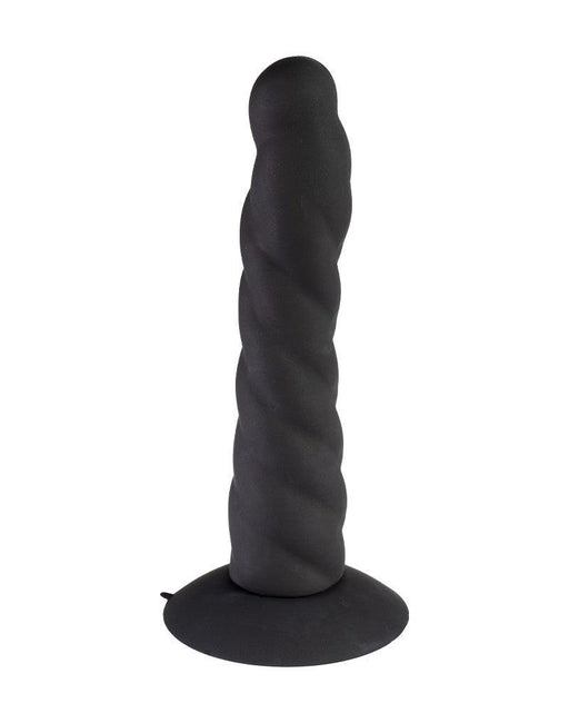 Rimba - Strap On Dildo - Verwisselbare Siliconen Dildo voor Strap-on met Zuignap - Zwart-Laced-up.nl