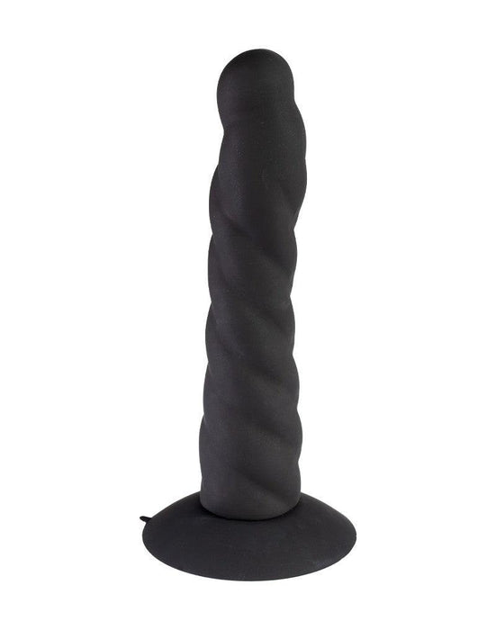 Rimba - Strap On Dildo - Verwisselbare Siliconen Dildo voor Strap-on met Zuignap - Zwart-Laced-up.nl