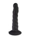 Rimba - Strap On Dildo - Verwisselbare Siliconen Dildo voor Strap-on met Zuignap - Zwart-Laced-up.nl