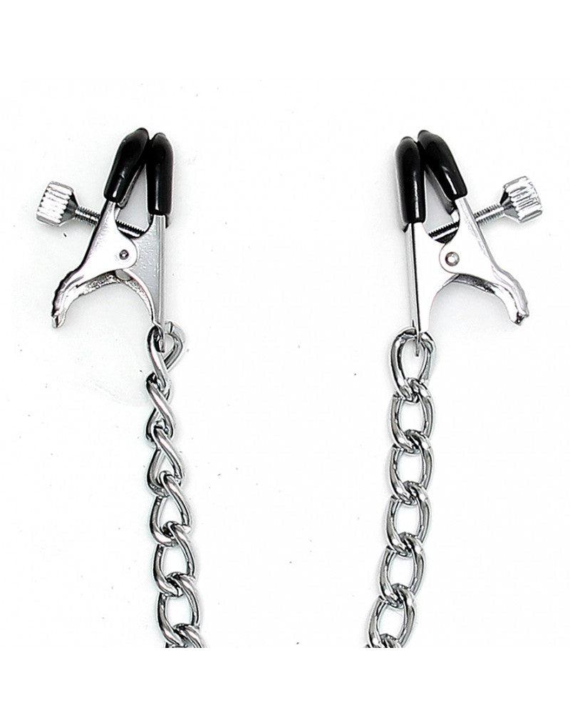 Rimba - Adjustable Screw Nipple Clamps with Chain - Medium - Laced-up.nl