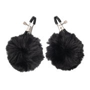 Rimba - Tepelklemmen met Pompons - Zwart-Erotiekvoordeel.nl