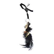 Rimba - Nipple Clamps with Black Feathers and Gold Pendants - Black/Gold - Laced-up.nl