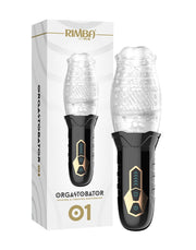 Rimba Toys - Orgastobator 01 - Automatische Masturbator - Zwart & Transparant-Laced-up.nl
