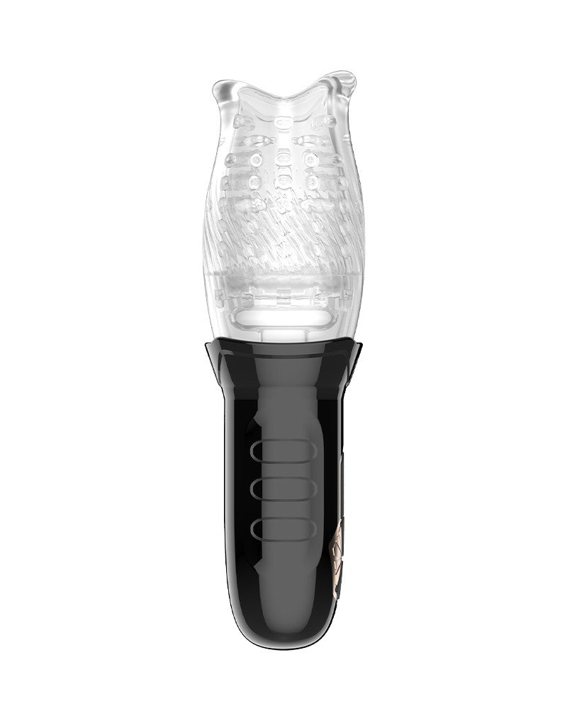 Rimba Toys - Orgastobator 01 - Automatische Masturbator - Zwart & Transparant-Laced-up.nl