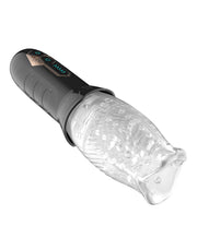 Rimba Toys - Orgastobator 01 - Automatische Masturbator - Zwart & Transparant-Laced-up.nl