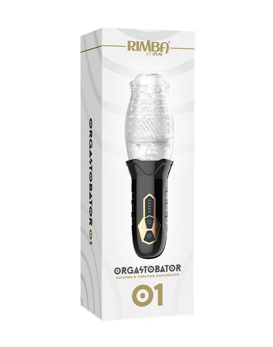 Rimba Toys - Orgastobator 01 - Automatische Masturbator - Zwart & Transparant-Laced-up.nl