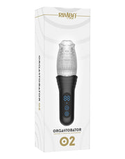 Rimba Toys - Orgastobator 02 - Automatische Masturbator - Zwart & Transparant-Laced-up.nl