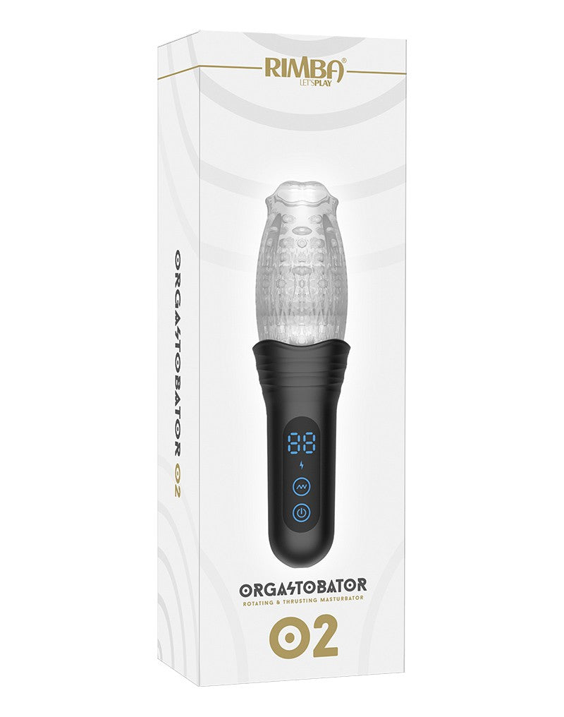 Rimba Toys - Orgastobator 02 - Automatische Masturbator - Zwart & Transparant-Laced-up.nl