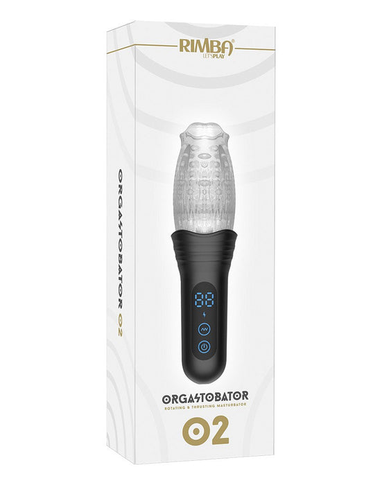 Rimba Toys - Orgastobator 02 - Automatische Masturbator - Zwart & Transparant-Laced-up.nl