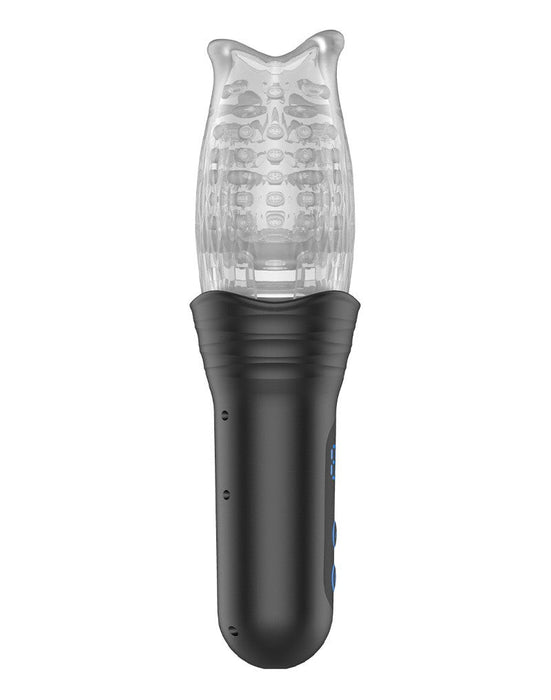 Rimba Toys - Orgastobator 02 - Automatische Masturbator - Zwart & Transparant-Laced-up.nl