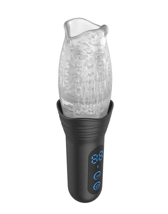 Rimba Toys - Orgastobator 02 - Automatische Masturbator - Zwart & Transparant-Laced-up.nl