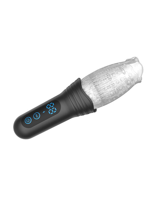 Rimba Toys - Orgastobator 02 - Automatische Masturbator - Zwart & Transparant-Laced-up.nl