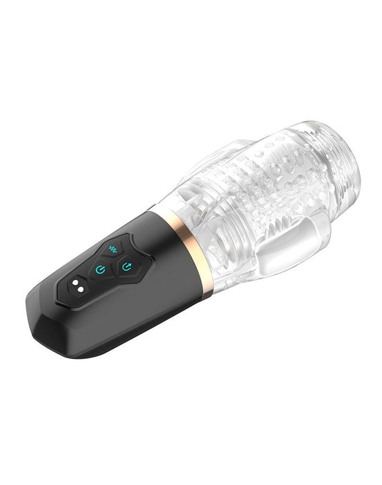 Rimba Toys - Orgastobator 03 - Automatische Masturbator - Zwart & Transparant-Laced-up.nl