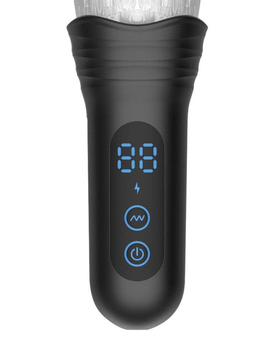 Rimba Toys - Orgastobator 03 - Automatische Masturbator - Zwart & Transparant-Laced-up.nl