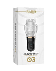 Rimba Toys - Orgastobator 03 - Automatische Masturbator - Zwart & Transparant-Laced-up.nl