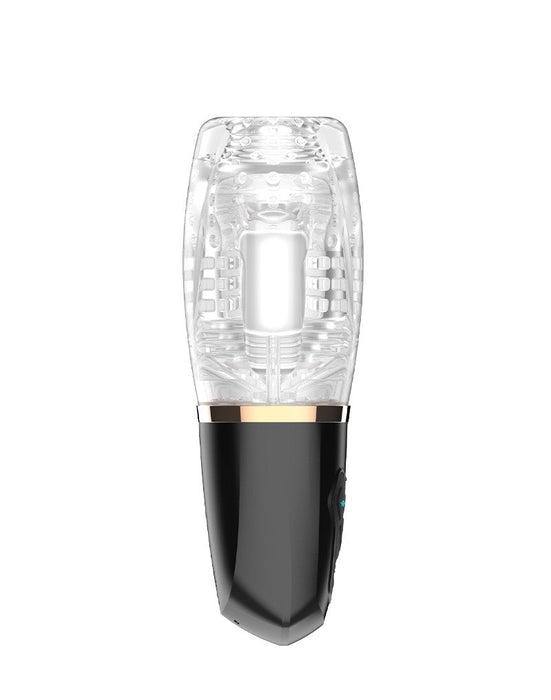 Rimba Toys - Orgastobator 03 - Automatische Masturbator - Zwart & Transparant-Laced-up.nl