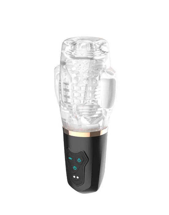 Rimba Toys - Orgastobator 03 - Automatische Masturbator - Zwart & Transparant-Laced-up.nl