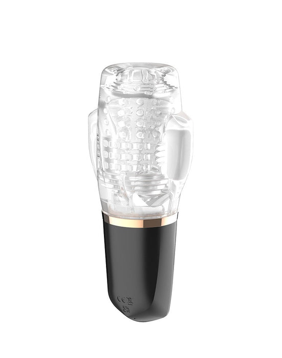 Rimba Toys - Orgastobator 03 - Automatische Masturbator - Zwart & Transparant-Laced-up.nl