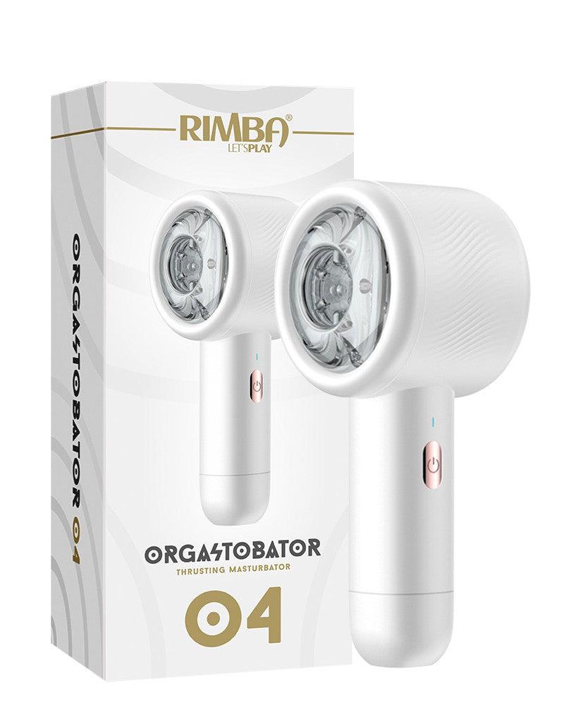 Rimba Toys - Orgastobator 04 - Automatische Masturbator - Wit-Laced-up.nl