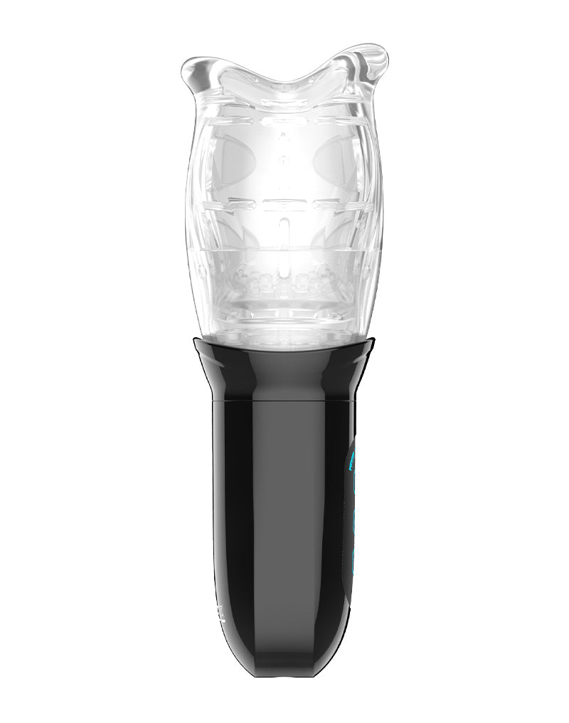 Rimba Toys - Orgastobator 05 - Masturbateur rotatif automatique - Noir/Transparent - Laced-up.nl