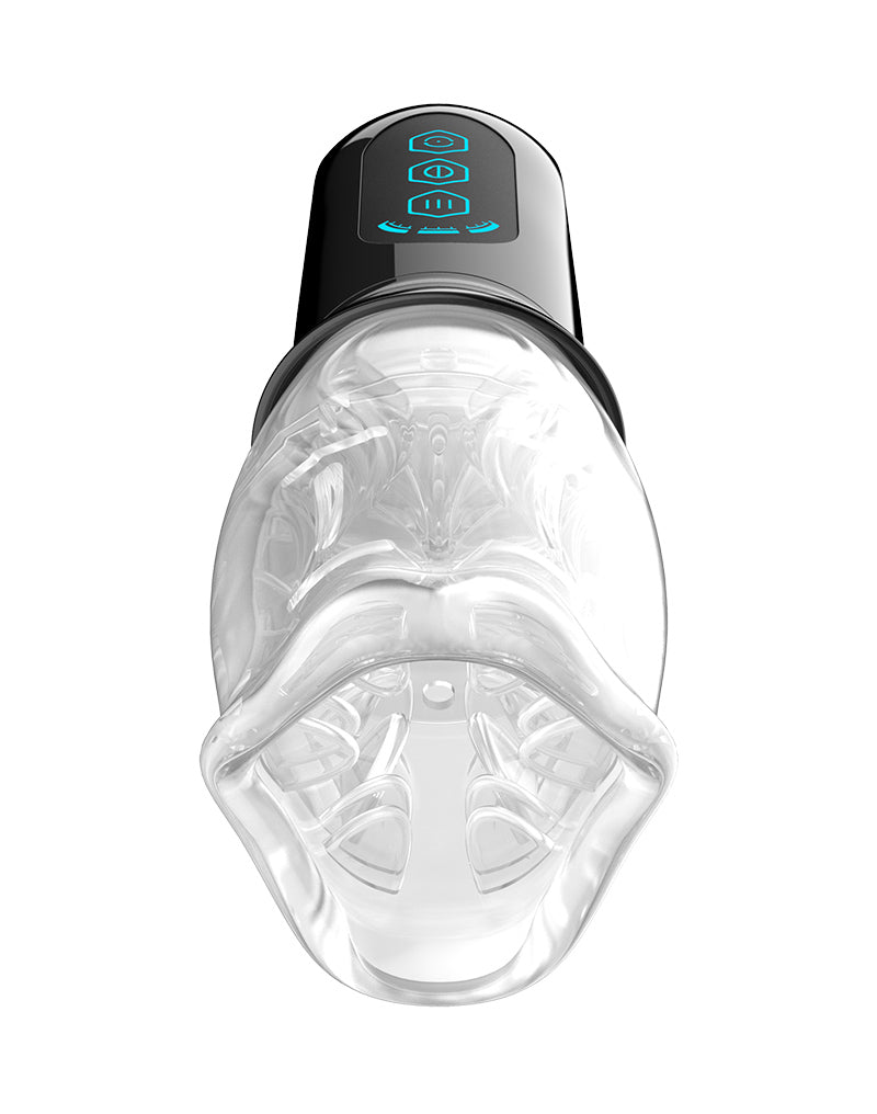 Rimba Toys - Orgastobator 05 - Masturbateur rotatif automatique - Noir/Transparent - Erotiekvoordeel. nl