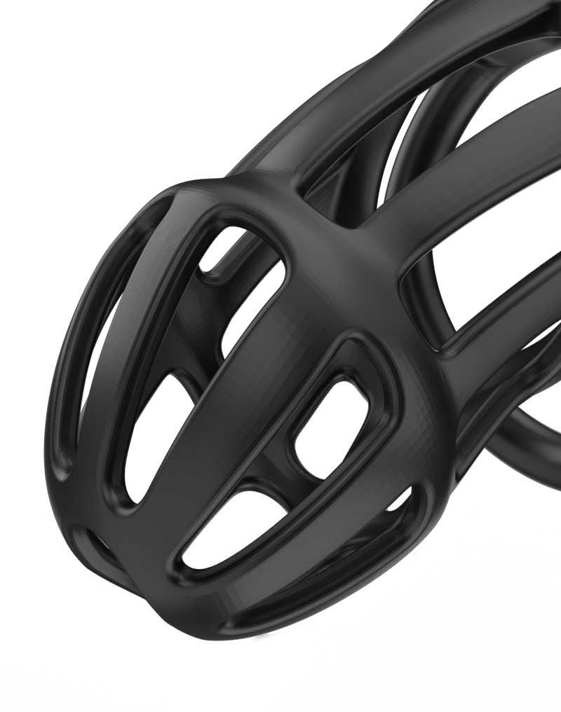 Rimba Toys - P-Cage PC02 - Kunststof Kuisheidskooi - Peniskooi - Chastity - Zwart -Laced-up.nl