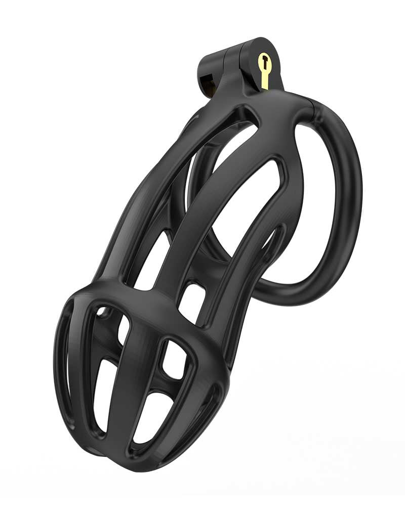 Rimba Toys - P-Cage PC02 - Kunststof Kuisheidskooi - Peniskooi - Chastity - Zwart -Laced-up.nl