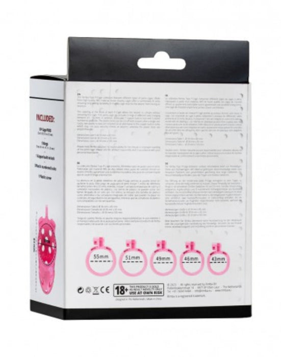 Rimba Toys - P-Cage PC03 - Kunststof Kuisheidskooi - Peniskooi - Chastity - Roze-Laced-up.nl