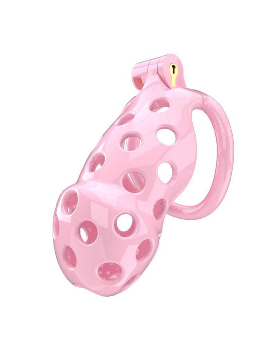 Rimba Toys - P-Cage PC03 - Kunststof Kuisheidskooi - Peniskooi - Chastity - Roze-Laced-up.nl