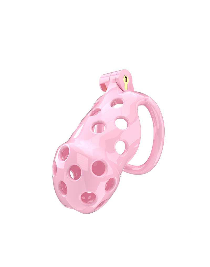Rimba Toys - P-Cage PC03 - Kunststof Kuisheidskooi - Peniskooi - Chastity - Roze-Laced-up.nl