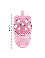 Rimba Toys - P-Cage PC03 - Kunststof Kuisheidskooi - Peniskooi - Chastity - Roze-Laced-up.nl