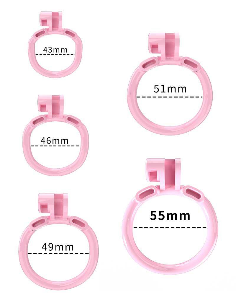 Rimba Toys - P-Cage PC03 - Kunststof Kuisheidskooi - Peniskooi - Chastity - Roze-Laced-up.nl