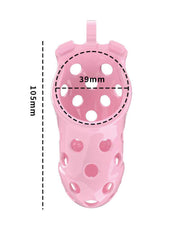 Rimba Toys - P-Cage PC03 - Kunststof Kuisheidskooi - Peniskooi - Chastity - Roze-Laced-up.nl