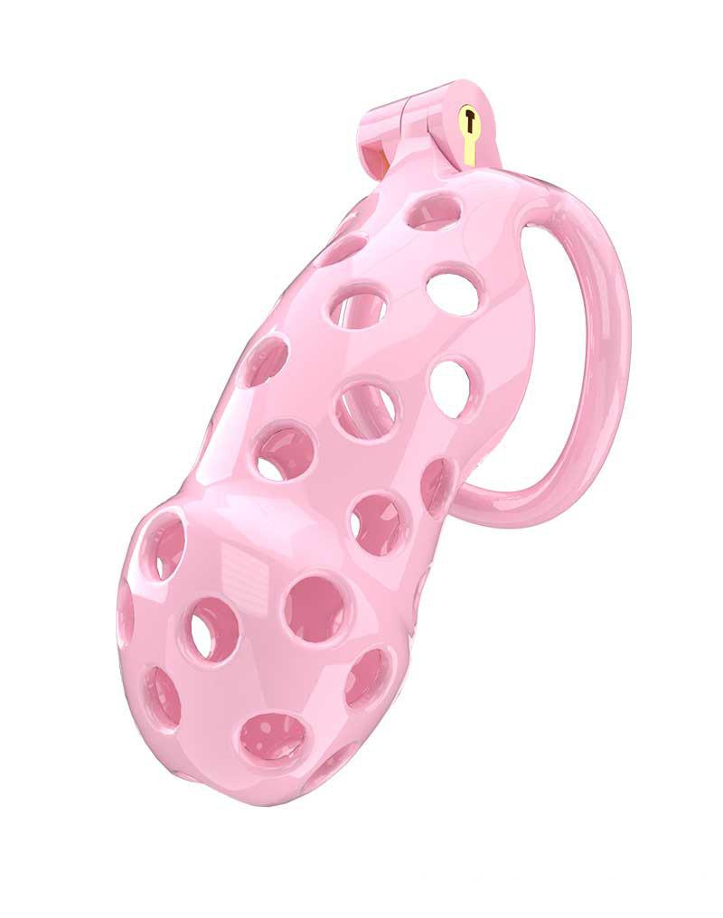 Rimba Toys - P-Cage PC03 - Kunststof Kuisheidskooi - Peniskooi - Chastity - Roze-Laced-up.nl