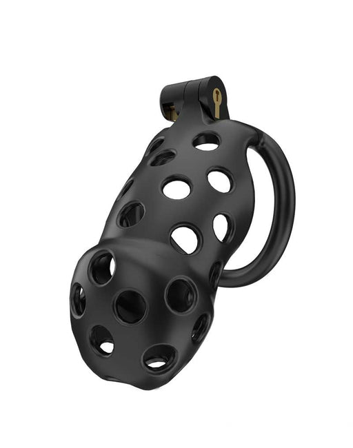 Rimba Toys - P-Cage PC03 - Kunststof Kuisheidskooi - Peniskooi - Chastity - Zwart -Laced-up.nl