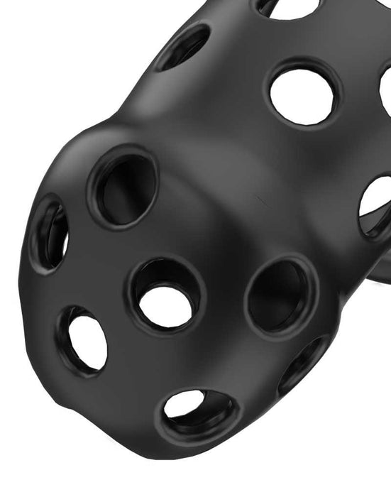 Rimba Toys - P-Cage PC03 - Kunststof Kuisheidskooi - Peniskooi - Chastity - Zwart -Laced-up.nl