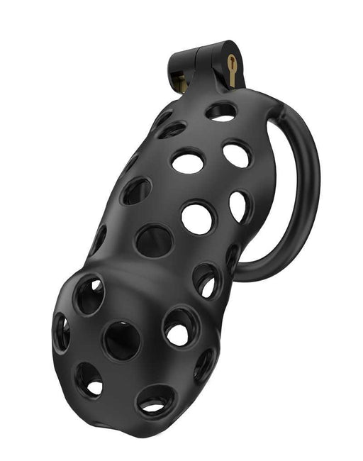 Rimba Toys - P-Cage PC03 - Kunststof Kuisheidskooi - Peniskooi - Chastity - Zwart -Laced-up.nl