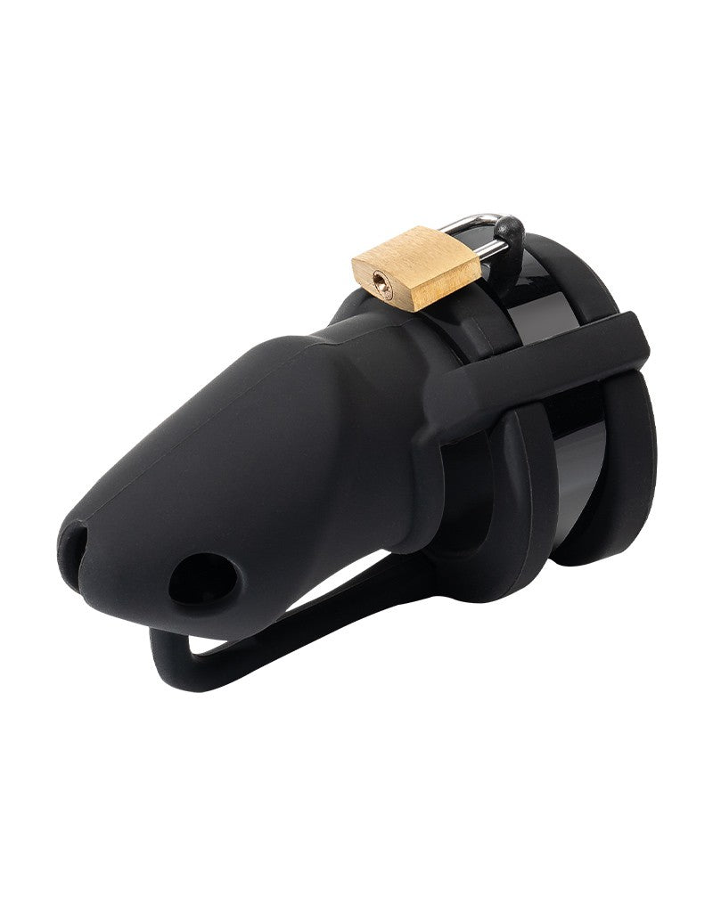 Rimba Toys - P-Cage PC05 - Siliconen Kuisheidskooi - Peniskooi - Chastity - Zwart-Laced-up.nl